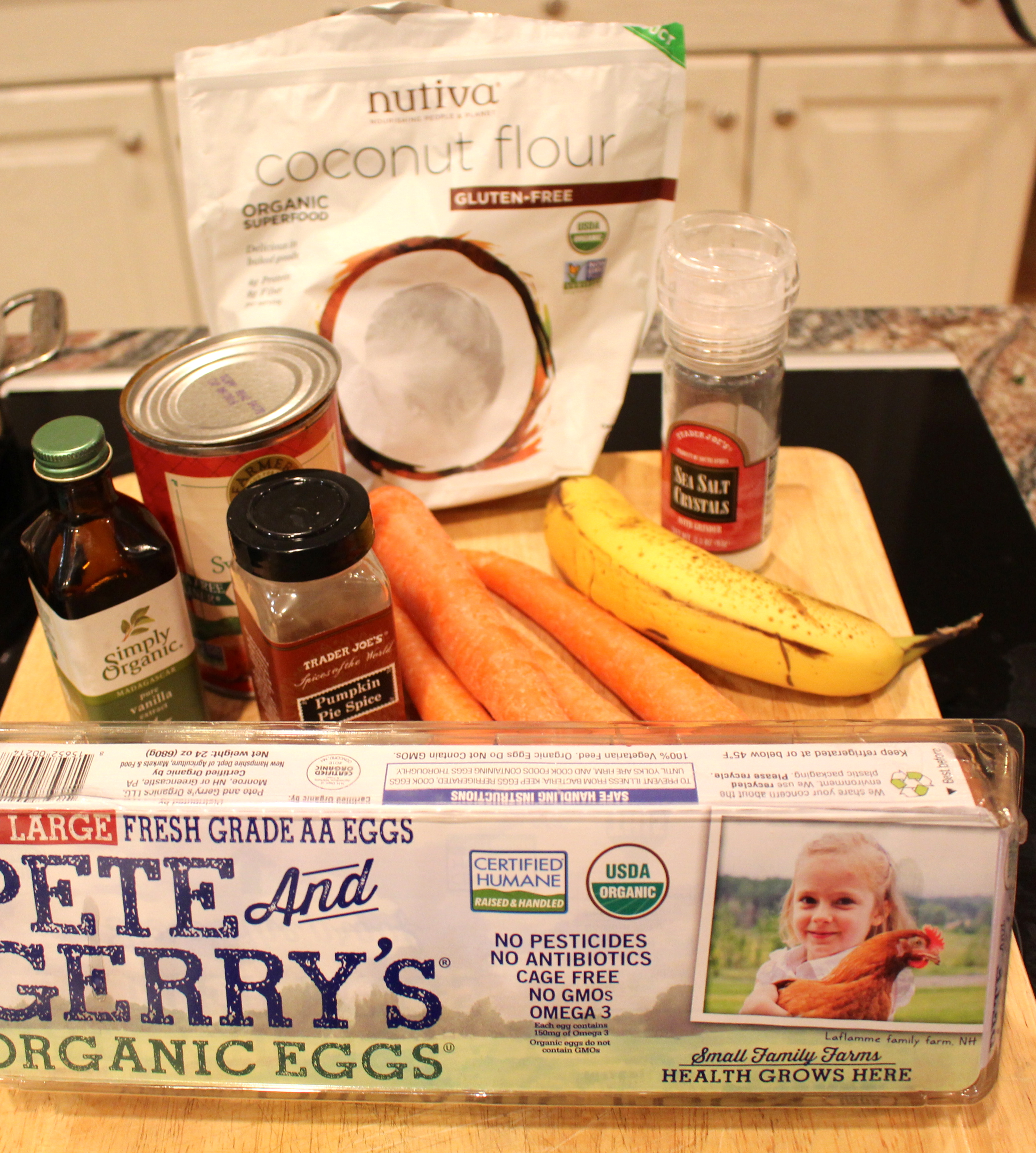 Ingredients for Carrot-Sweet Potato Muffins