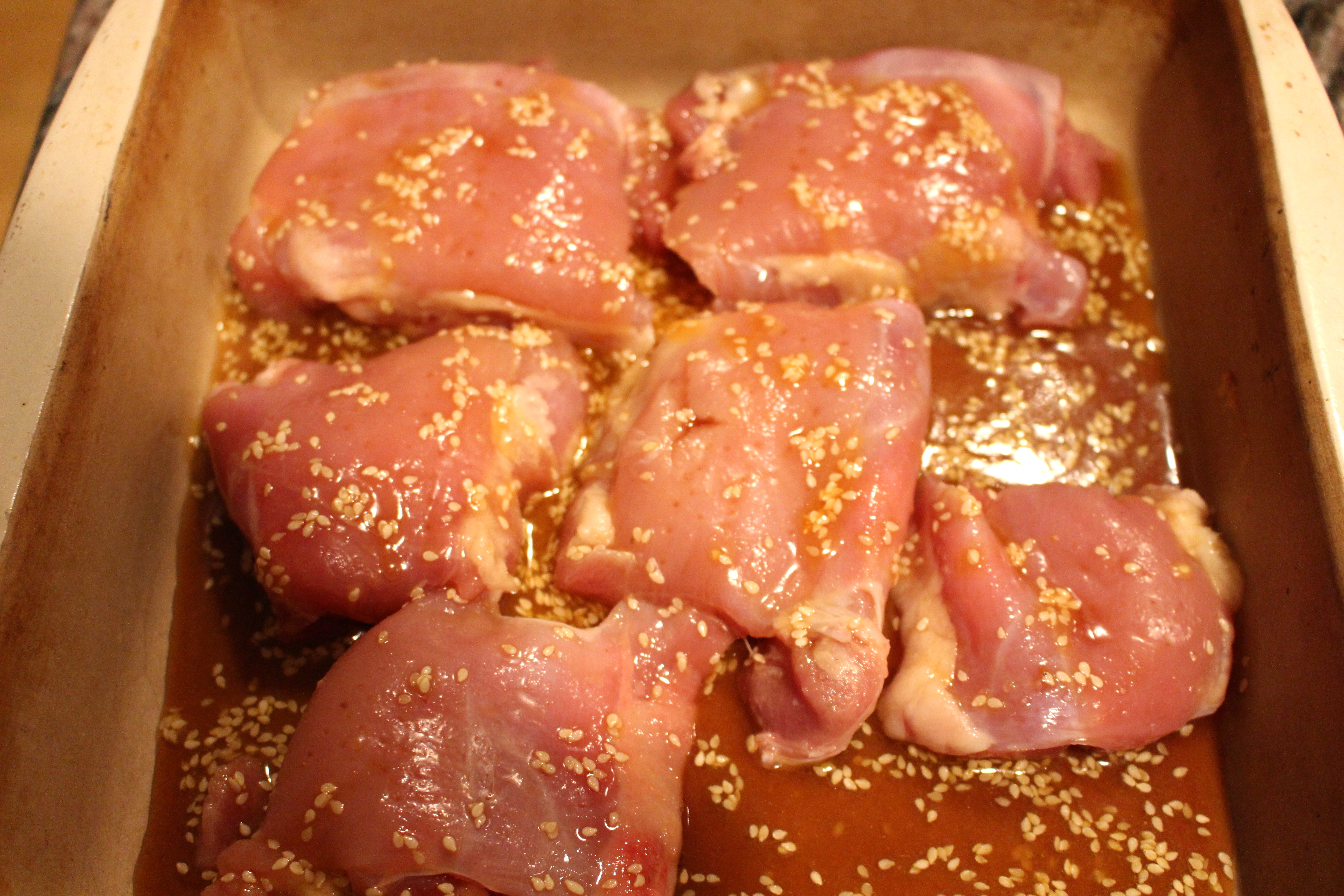 Ginger-Garlic Chicken Thighs - WTF!