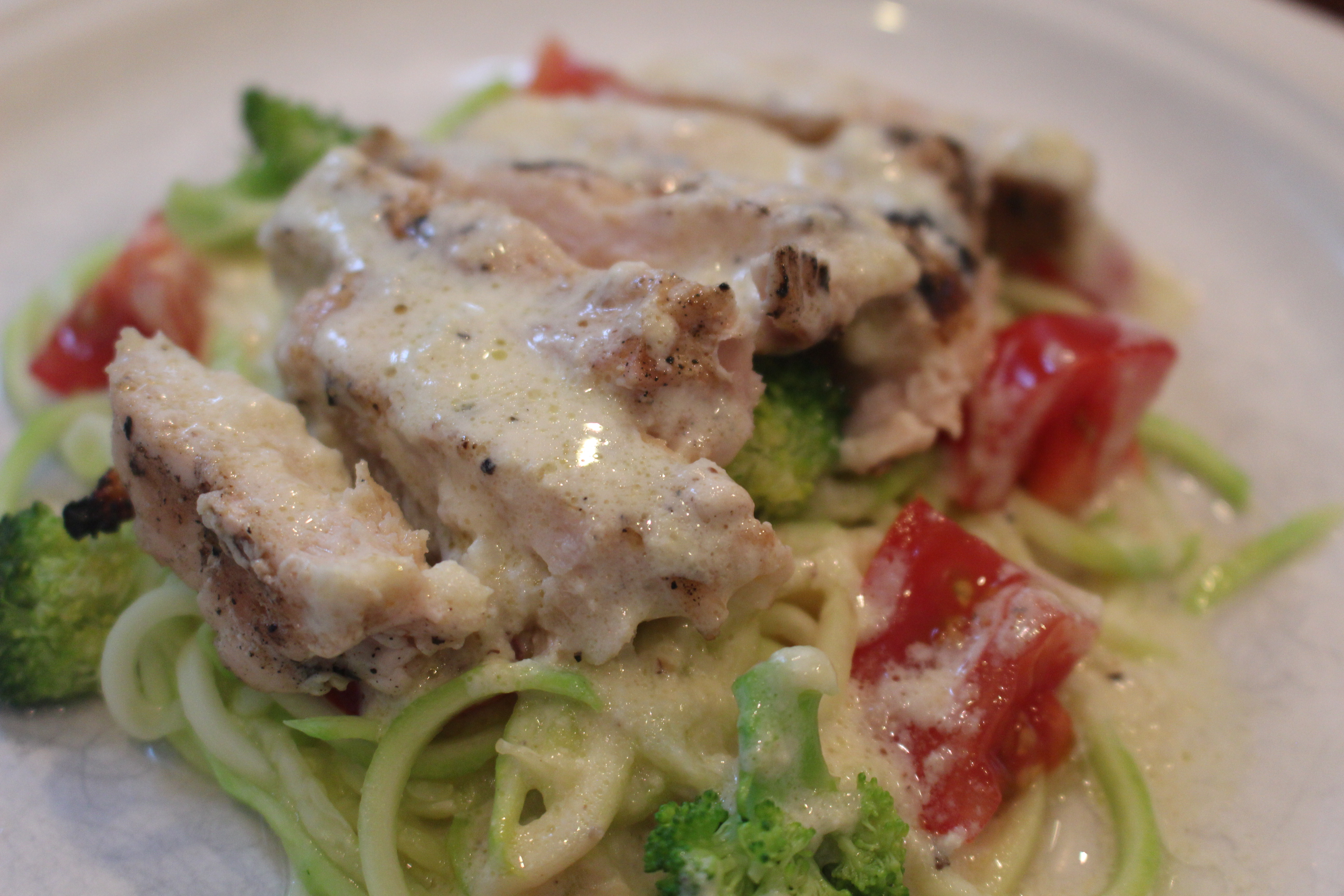 Chicken and Broccoli Alfredo (Grain-Free option) -